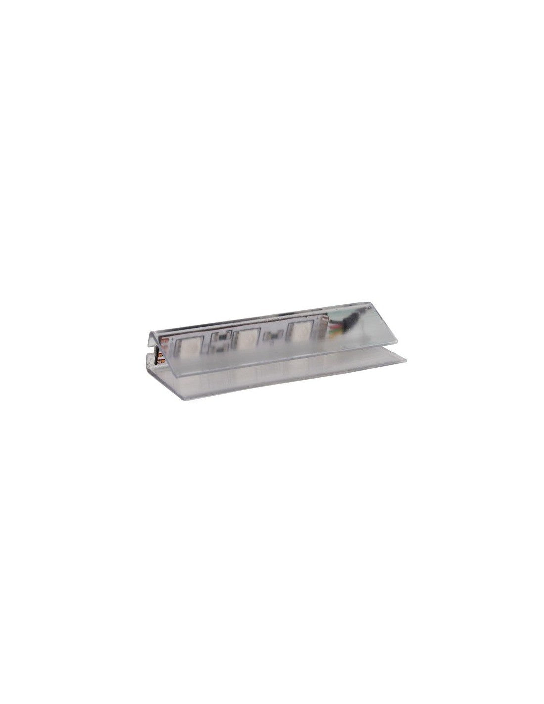 RGB LED Glaskantenbeleuchtung PVC-Clip 0,75W + 2m Kabel mit Anschlussstecker 12V