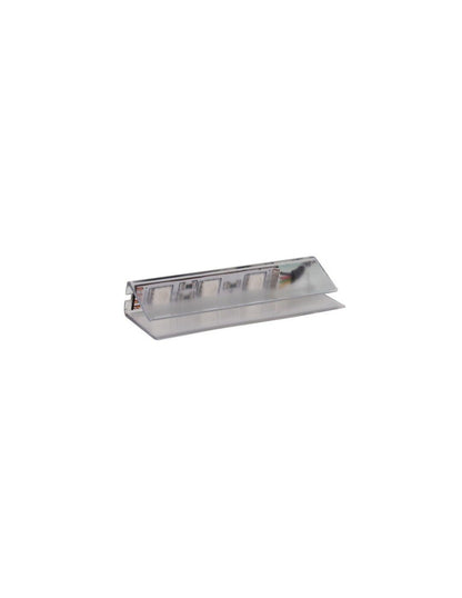 RGB LED Glaskantenbeleuchtung PVC-Clip 0,75W + 2m Kabel mit Anschlussstecker 12V