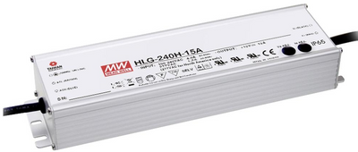 LED Trafo Netzteil 192W 16A 12V wasserfest MEAN WELL (HLG-240H-12B) IP67