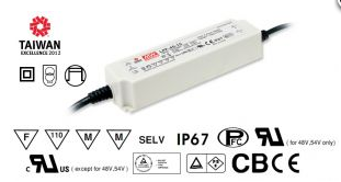 LED Trafo Netzteil 40W 1,67A 24V wasserfest MEAN WELL (LPF-40-24) IP67 Meanwell