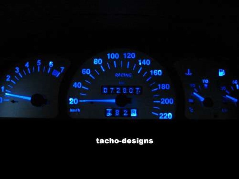 LED Tachobeleuchtung Opel Astra F Calibra Vectra A (blau, rot, grün, weiß)