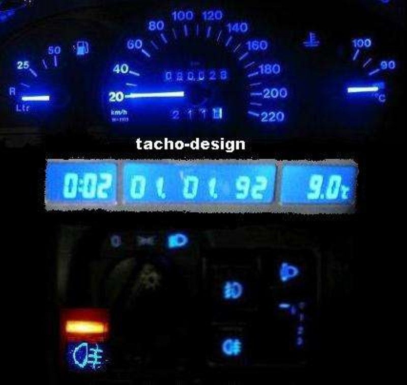 Blaues LED Cockpit Beleuchtungs Set Opel Astra F Calibra Vectra A