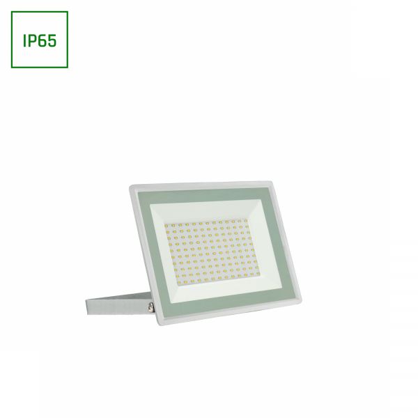 LED Scheinwerfer / Fluter / Strahler 100W 8700lm Gehäuse weiß IP65 Außenstrahler