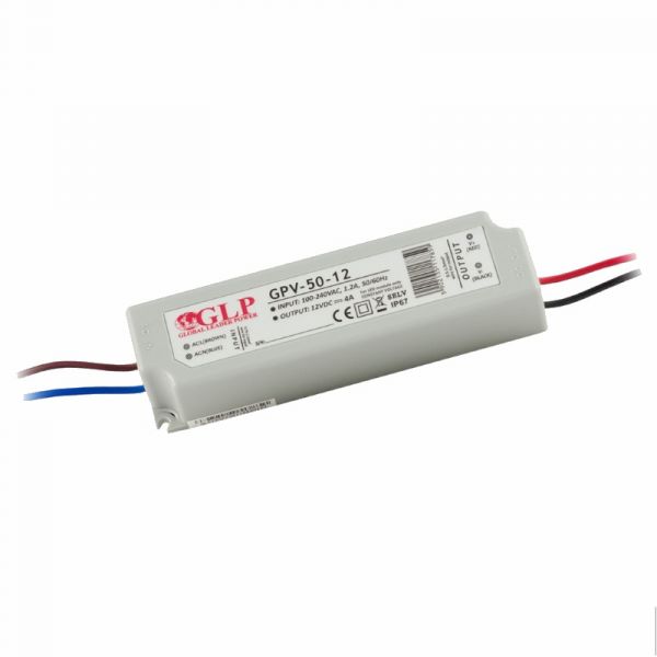 LED Trafo SMD Netzteil 48W 4A 12V wasserfest GLP (GPV-50-12) IP67