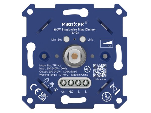300W Eindraht-Triac-Dimmer – 2,4 GHz Funk Miboxer