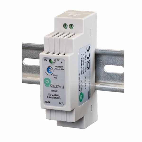Hutschienen Netzteil 12V/24V LED Stromversorgung 15W/30W/60W/100W Trafo DIN-Rail