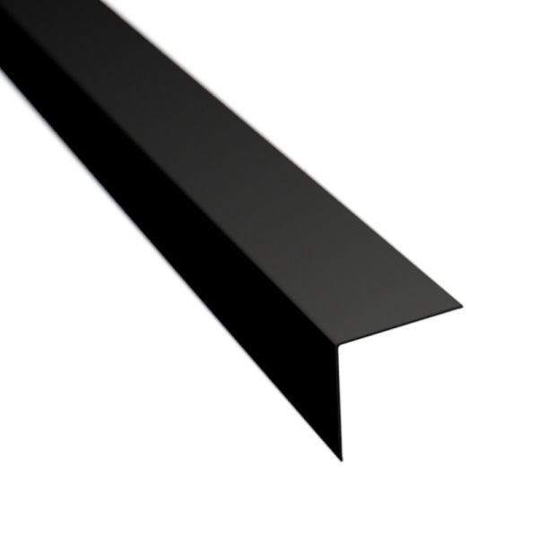 1m Klick Abdeckung für "ECKIG-16" in dunkel black / schwarz