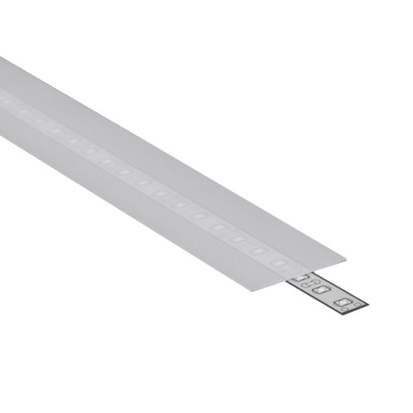 1m Schiebe Abdeckung A9 für unsere ALU Profile "VARIO" in opal / matt