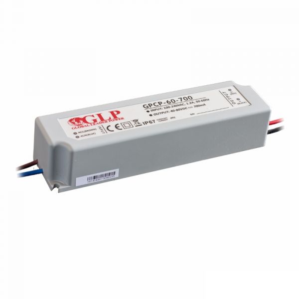LED Konstantstrom Trafo mit PFC 40~80V 700mA 56W (GPCP-60-700) Netzteil IP67