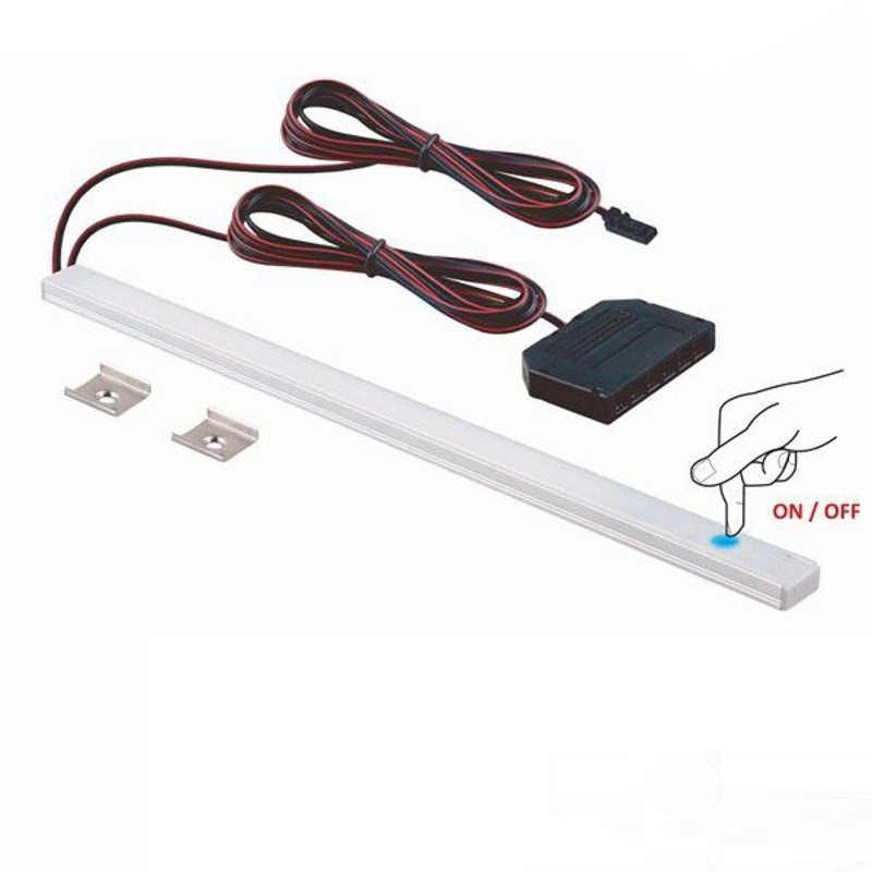 Schalter warm-weiß 3000k Trafo 1-6x LED-CLIPS als Glaskantenbeleuchtung 
