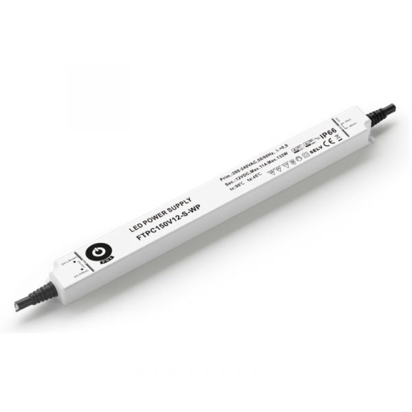 LED Trafo 24V/DC 150W 6,25A mit PFC Slim Line Netzteil (FTPC150V24-S-WP) MM IP66