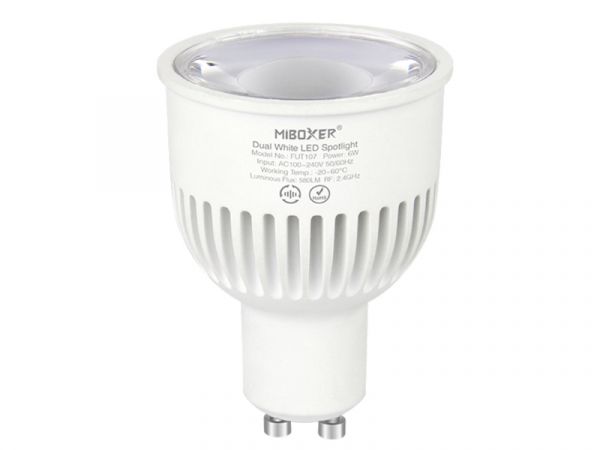 GU10 LED Strahler | Spot Dual-Weiß 6W dimmbar 2.4G RF 580Lm 230V Miboxer