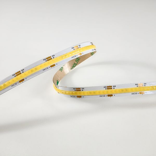 1m BiColor CCT COB Streifen 24V 14W 1200Lm 608x LEDs/m RA90 2700K-6000K IP66