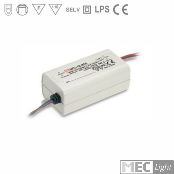 LED Netzteil/Trafo 700mA Konstantstrom 9-18V DC 6,3-12,6W (APC-12-700) MEAN WELL