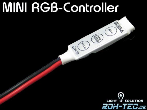 MINI RGB Controller LED RGB Steuerung (schalten/dimmen/Programme) 12V max. 4A