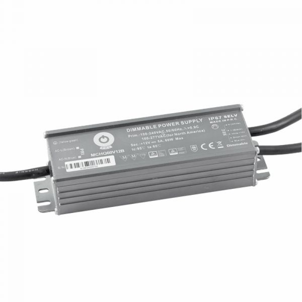 LED Trafo dimmbar mit PFC 24V 60W 2,5A wasserfest (MCHQ60V24B-SC) MM