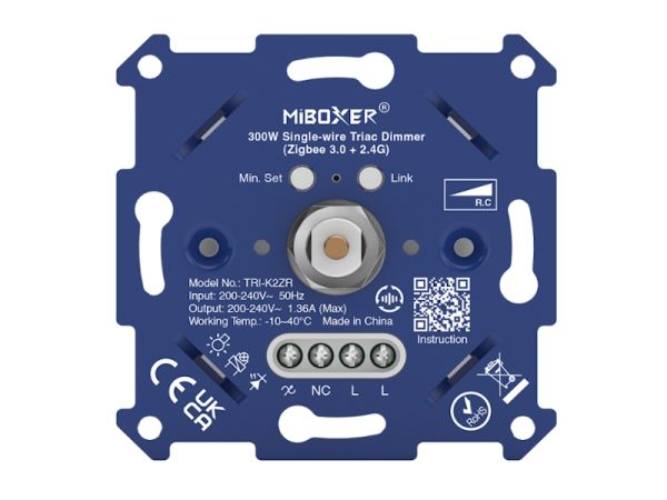 300W Eindraht-Triac-Dimmer – Zigbee 3.0 + 2,4 GHz Miboxer