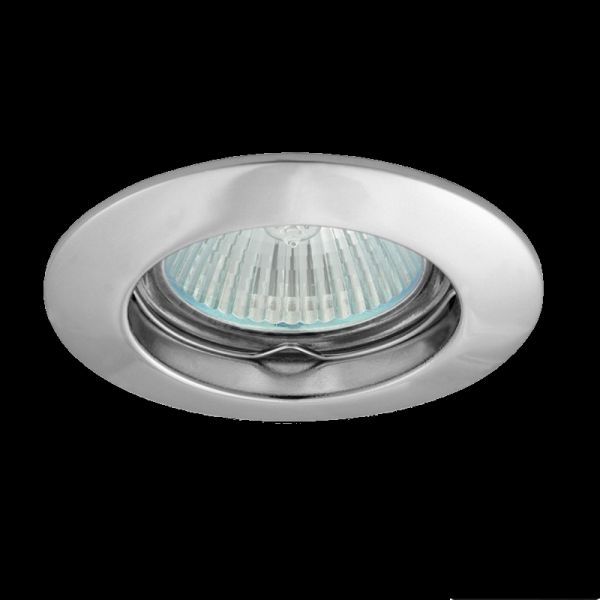 Einbaurahmen MR16/GU10 rund / starr Kanlux "VIDI" 65mm DA Aluminium chrom
