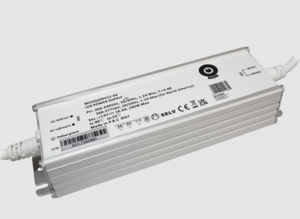 LED Trafo Netzteil 12V 200W 16,67A MM (MCHQ200V12-GE) IP67
