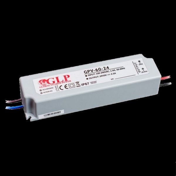 LED Trafo Netzteil 5V 40W 8A wasserfest (GPV-60-5) IP67 Schaltnetzteil PFC