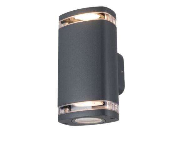 Wandlampe | Wandleuchte ZEVI 2 Grau IP54 GU10