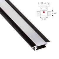 24 Stück V-förmige LED-K Endabdeckungen – Metallclips Mit Schrauben, Für Aluminiumprofile, Schwarz, 16x16x9 Mm