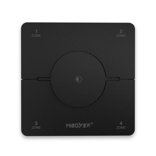 2in1 Wandsteuerung 4-Zonen CCT 2,4 GHz, schwarz Miboxer