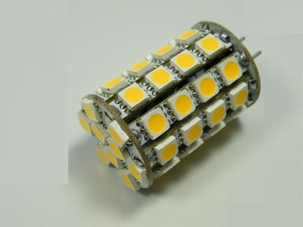 G6,35/GY6,35 LED Stiftsockel Zylinder 49xSMDs 533Lm 10-15V neutral weiß 4500K