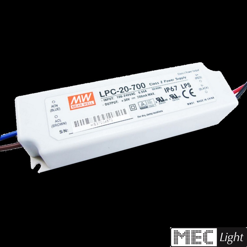 MeanWell LPC-35-700 34W 700mA 9...48VDC Konstantstrom LED Netzteil IP67