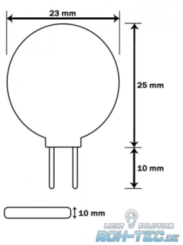 G4 LED Stiftsockel Lampe 6x SMD Leds GU4 118Lm 10-30V warm weiß side pin