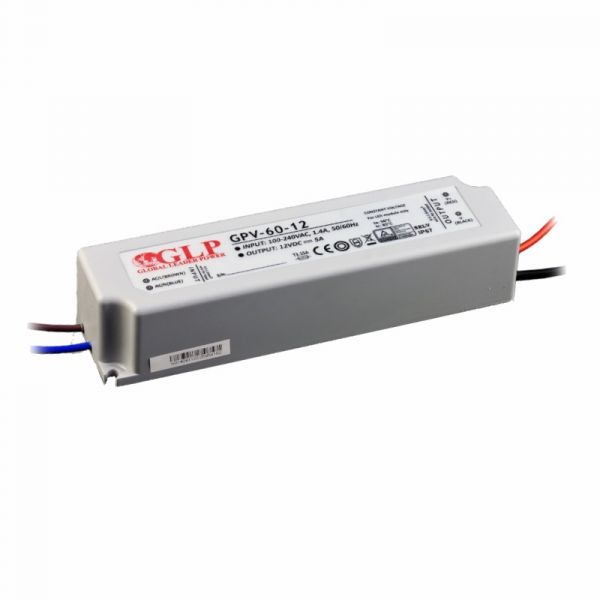 LED Trafo Netzteil 60W 1,67A 36V wasserfest GLP (GPV-60-36) IP67