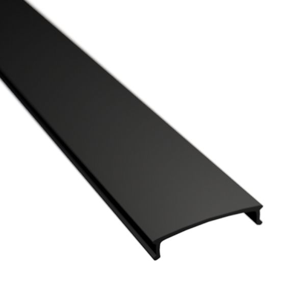 1m Klick Abdeckung WIDE-20 / WIDE-IN-20 in dunkel black / schwarz