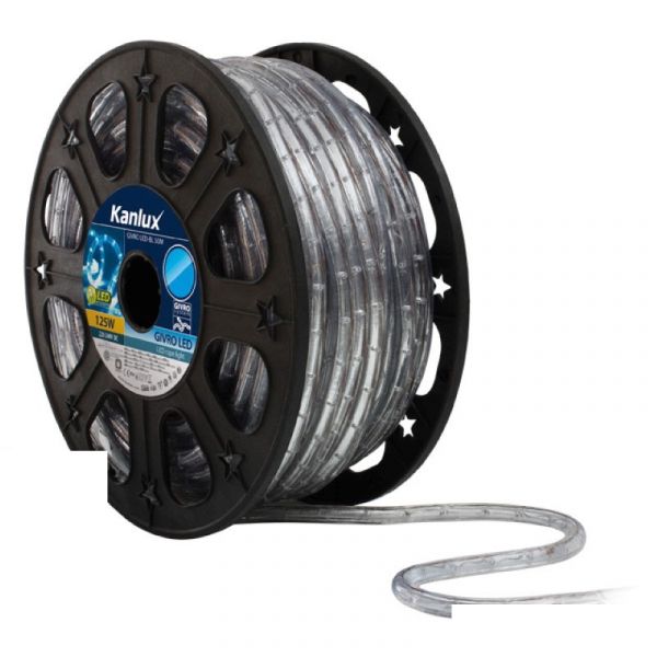 (2,99€/m) 50m blaues LED Lichtschlauch LED Kette alle 1m trennbar + Anschlußset