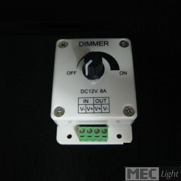 LED Dimmer 8A / 96W für alle 12 -24 Volt LED Leuchten / SMD Streifen manuell