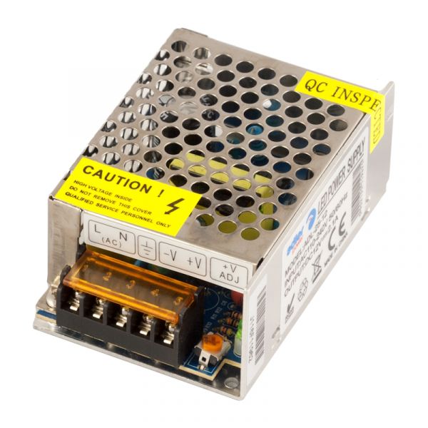 Slim LED Trafo 12V/DC 25W 2,1A für Led Leuchten Montage Netzteil (ADL-25-12)