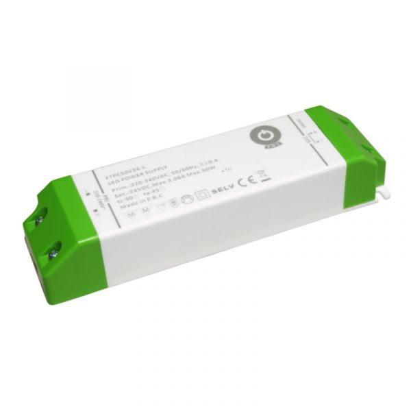 LED Netzteil Trafo PFC 24V/DC 50W 2,05A Slim Line (FTPC50V24-L) MM Möbel