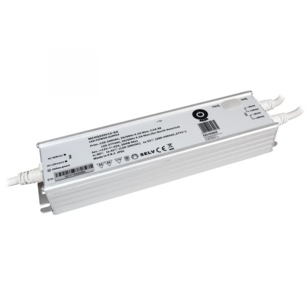 LED Trafo | Netzteil 12V/DC 22A 264W aktive PFC Funktion MM (MCHQ320V12-GA) IP65
