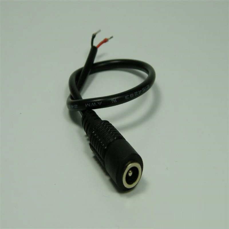 10mm Klapp Anschlußstecker 2,1mm LED Streifen 12cm Zuleitung 3 Chip 