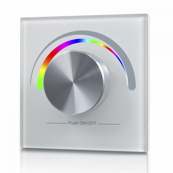 RGB LED Controller / 1 Zone Funk Sender Wandcontroller (SR-2805RGB) weiß