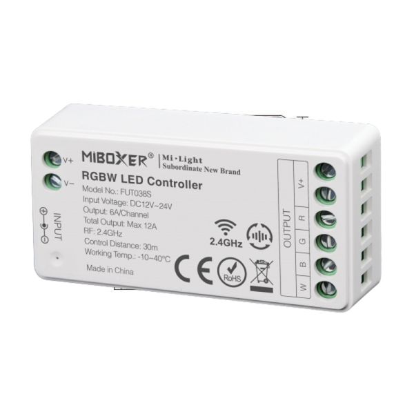 Mini Funk RGBW LED Controller 12-24V 12A Empfänger Steuerung von RGB+W MiLight