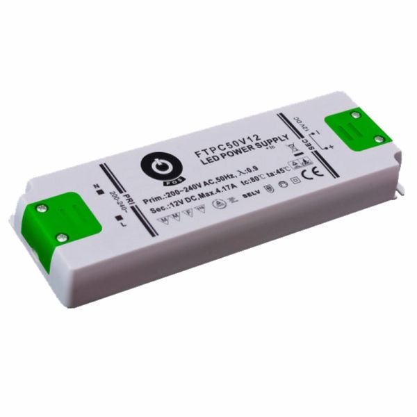 Slim Line LED Netzteil / Trafo mit PFC 24V/DC 50W 2,05A (FTPC50V24-C2) MM
