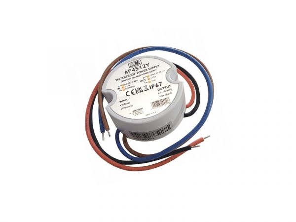 LED Trafo | Netzteil 12V/DC 45W 3,75A Unterputzdose rund wasserfest AF4512Y IP67