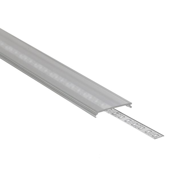 1m Klick Abdeckung C9 für unsere ALU Profile "VARIO" in klar / durchsichtig