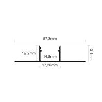 Profilé LED Pour Placo RIGIPS-14L - Installation Intérieure RGBW - 1m/2m Ledomec