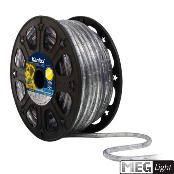 (2,99€/m) 50m LED Lichtschlauch LED Kette alle 1m trennbar, gelb