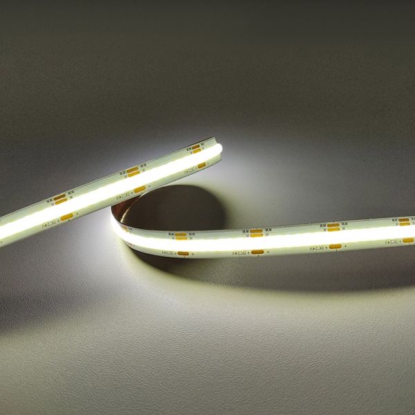 1m SCOB LED Streifen 24V 10W 1200Lm 8mm RA90 pur weiß (4000K) Nano Coating IP66