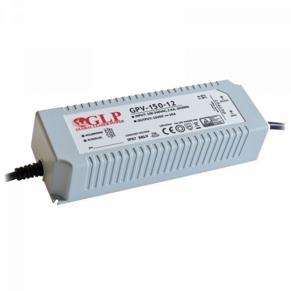 LED Trafo SMD Netzteil 120W 10A 12V wasserfest GLP (GPV-120-12) IP67