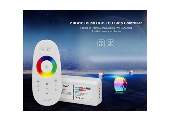 RGB LED Controller + Fernbedienung 2,4GHz Funk Komplettset 12-24V Miboxer