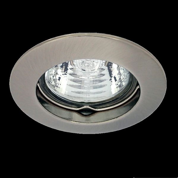 Einbaurahmen MR16/GU10 rund/starr Kanlux "VIDI" 65mm DA Edelstahl matt gebürstet