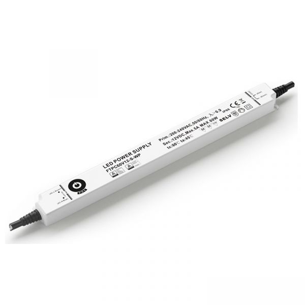 LED Trafo 24V/DC 60W 2,5A MM PFC IP66 Slim Line Netzteil (FTPC60V24-S-WP)